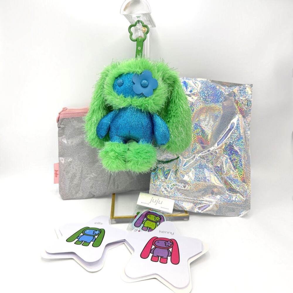 CJ Hendry Juju Ellis Plush Green Blue Sparkle Sold Out Rare